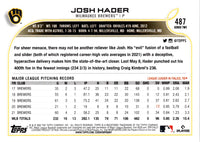 2022 Topps Josh Hader #487