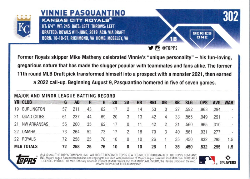 2023 Topps Vinnie Pasquantino