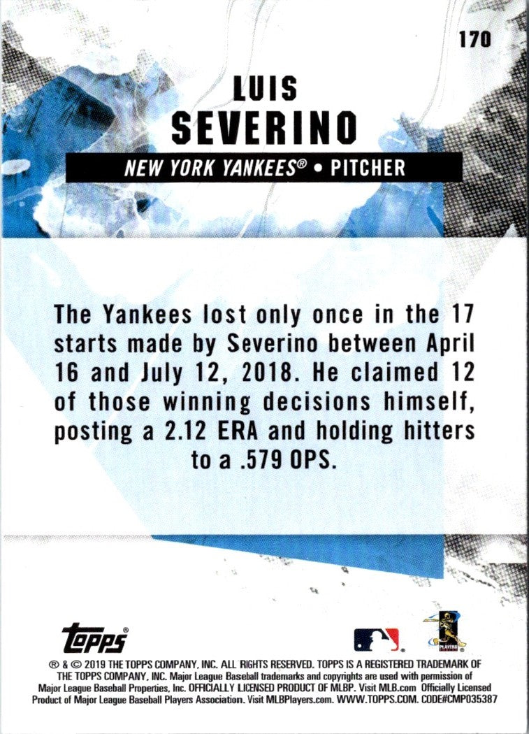 2019 Topps Fire Luis Severino