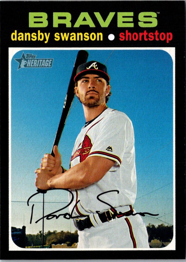 2020 Topps Heritage Dansby Swanson #390