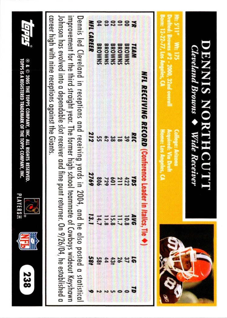 2005 Topps Dennis Northcutt