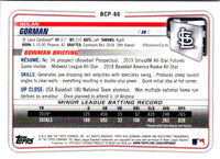 2020 Bowman Chrome Prospects Nolan Gorman #BCP-66