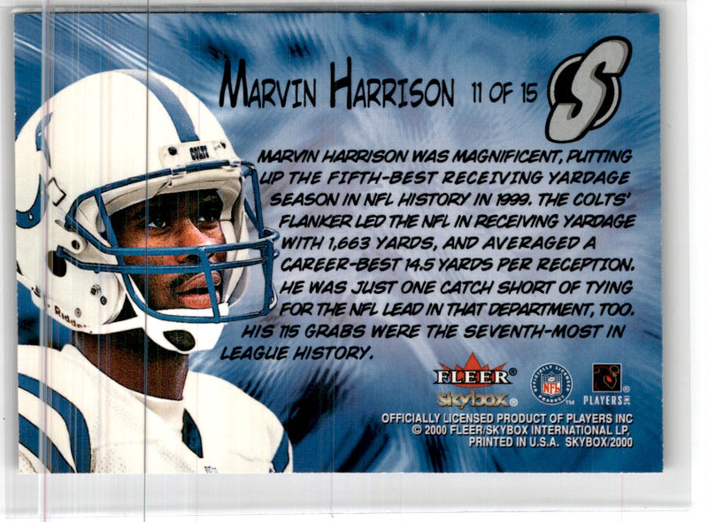 2000 Pacific Revolution Ornaments Marvin Harrison