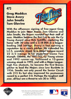 1993 Upper Deck Gold Hologram Tom Glavine/Steve Avery/Greg Maddux/John Smoltz #472