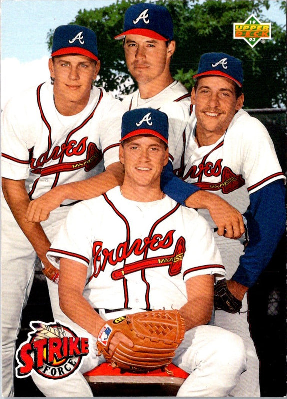 1993 Upper Deck Gold Hologram Tom Glavine/Steve Avery/Greg Maddux/John Smoltz #472