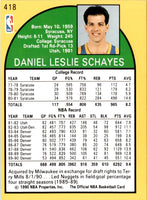 1990 Hoops Dan Schayes #418