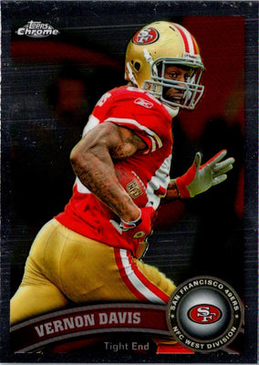 2011 Topps Chrome Vernon Davis #199