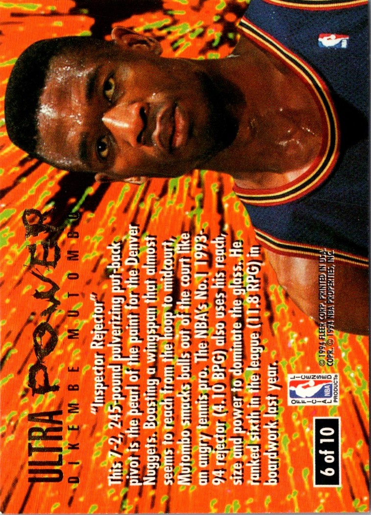 1994 Ultra Power Dikembe Mutombo