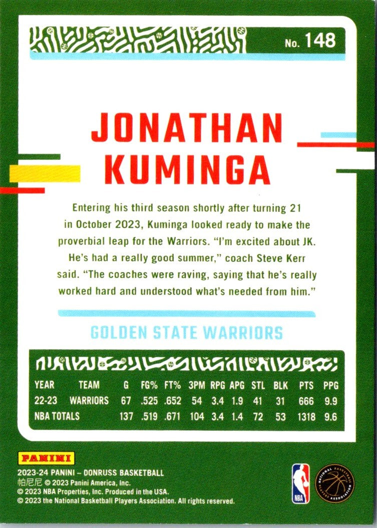 2023 Donruss Jonathan Kuminga