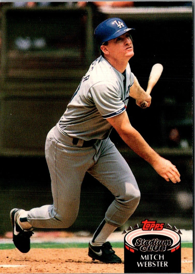 1992 Stadium Club Mitch Webster
