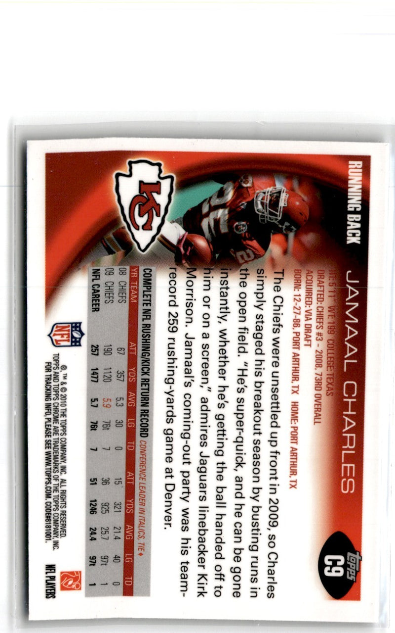 2010 Topps Chrome Jamaal Charles