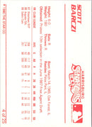 1990 Star Harrisburg Senators Scott Barczi
