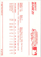 1990 Star Harrisburg Senators Scott Barczi #4