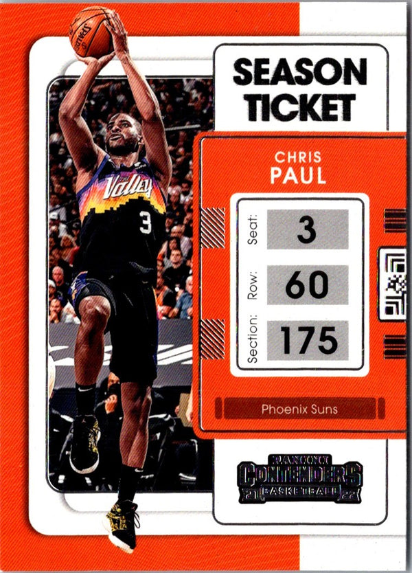 2021 Panini Contenders Game Ticket Red Chris Paul #97