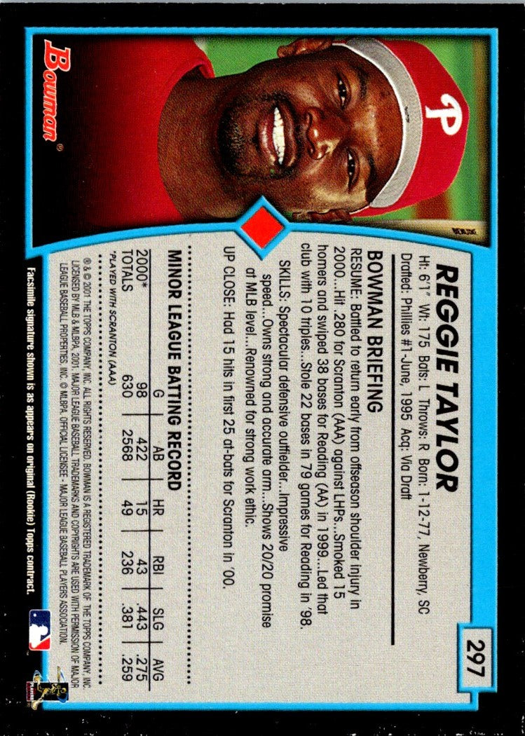 2001 Bowman Reggie Taylor