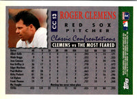 1996 Topps Classic Confrontations Roger Clemens #CC13