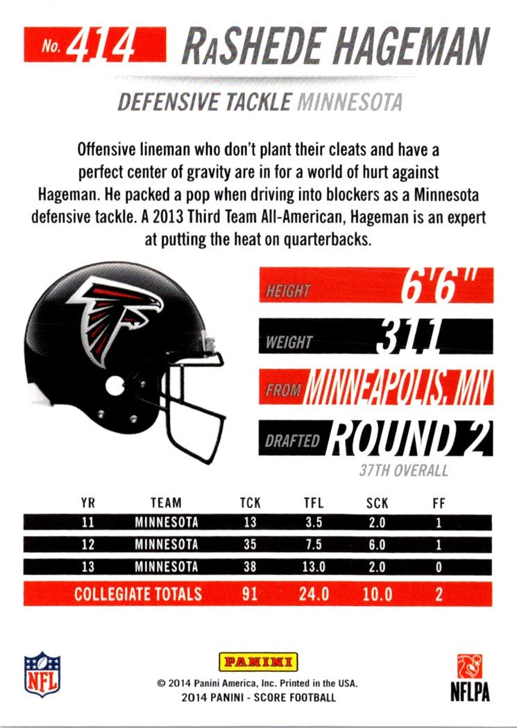 2014 Score Ra'Shede Hageman