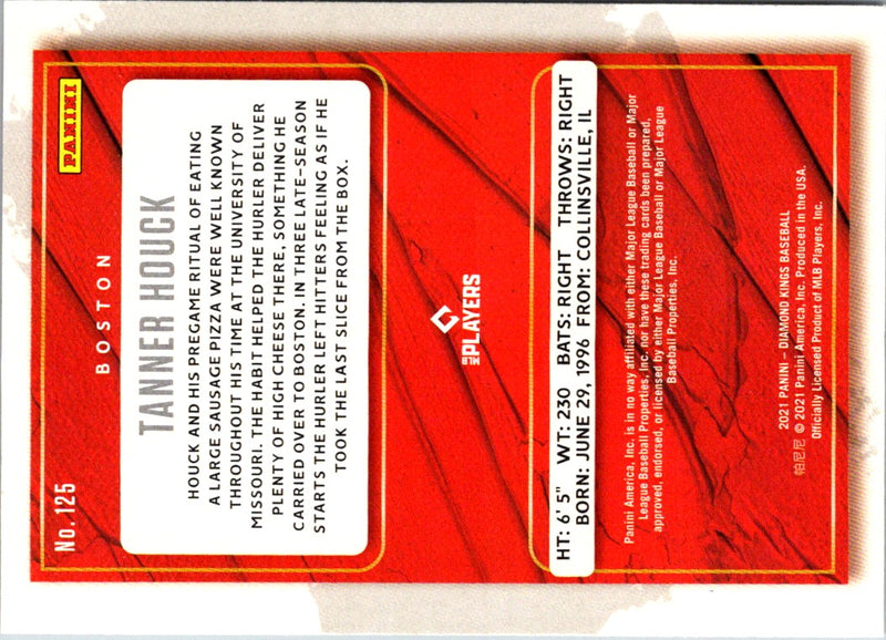 2021 Panini Diamond Kings Red Frame Tanner Houck