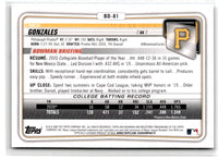2020 Bowman Draft Nick Gonzales #BD-81