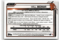 2021 Bowman Draft Chrome Will Bednar #BDC-197
