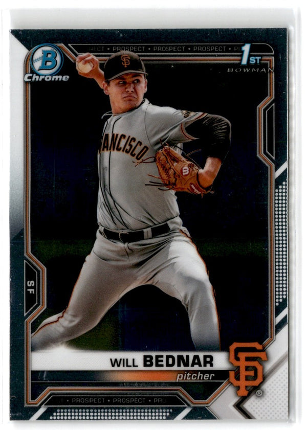 2021 Bowman Draft Chrome Will Bednar #BDC-197