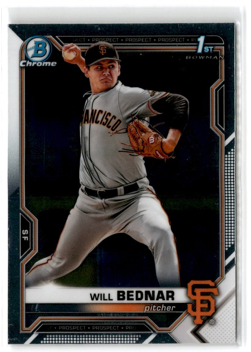 2021 Bowman Draft Chrome Will Bednar