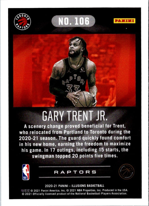 2021 Panini Contenders Game Ticket Red Gary Trent Jr. #21