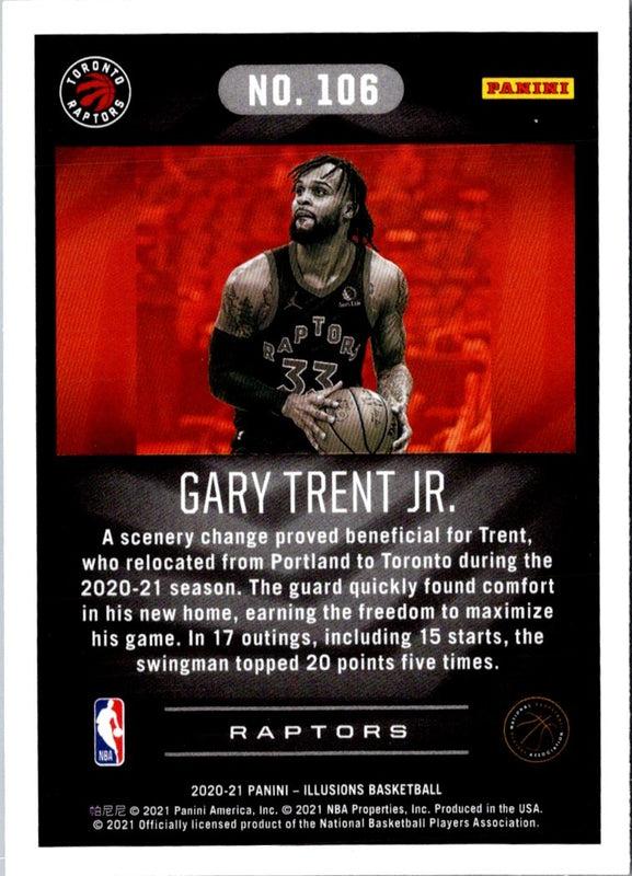 2021 Panini Contenders Game Ticket Red Gary Trent Jr. #21
