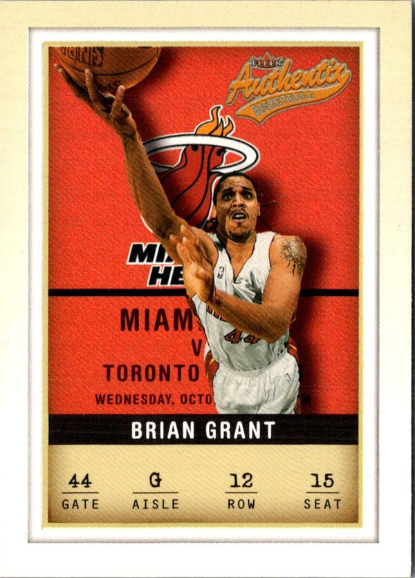 2001 Fleer Authentix Brian Grant #12