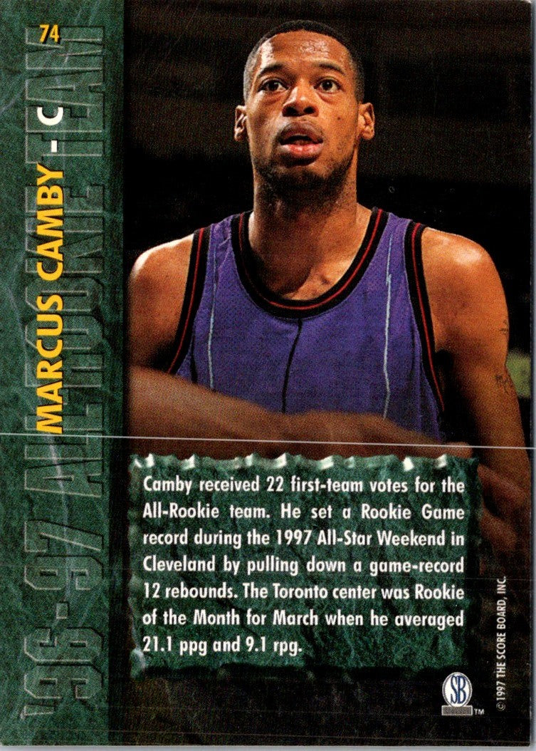 1997 Score Board Rookies Marcus Camby
