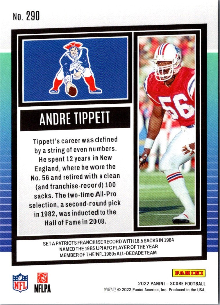 2022 Score Purple Andre Tippett