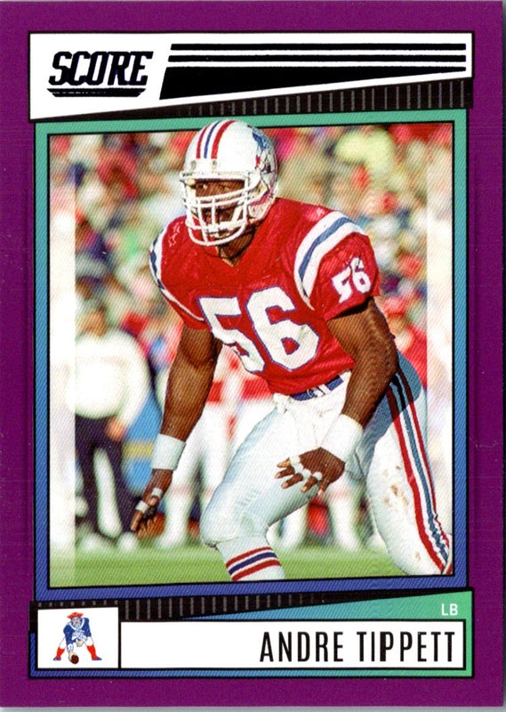 2022 Score Purple Andre Tippett #290