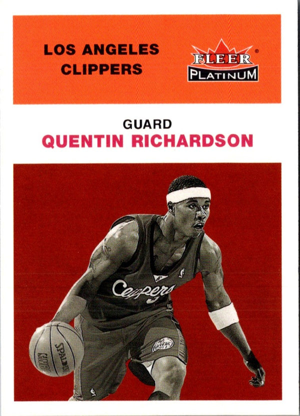 2001 Fleer Platinum Quentin Richardson #63