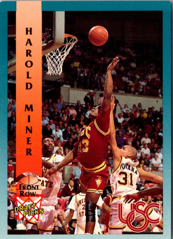 1992 Front Row Draft Picks Harold Miner #90