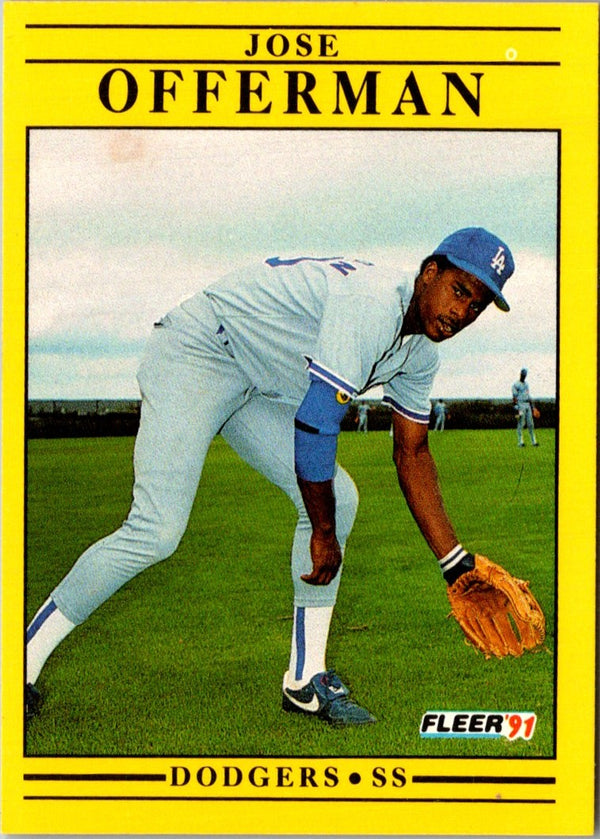 1991 Fleer Jose Offerman #216