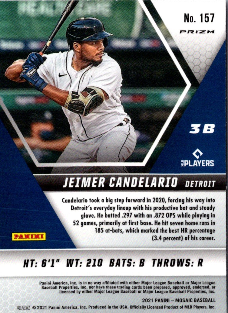 2021 Panini Mosaic Pink Camo Jeimer Candelario