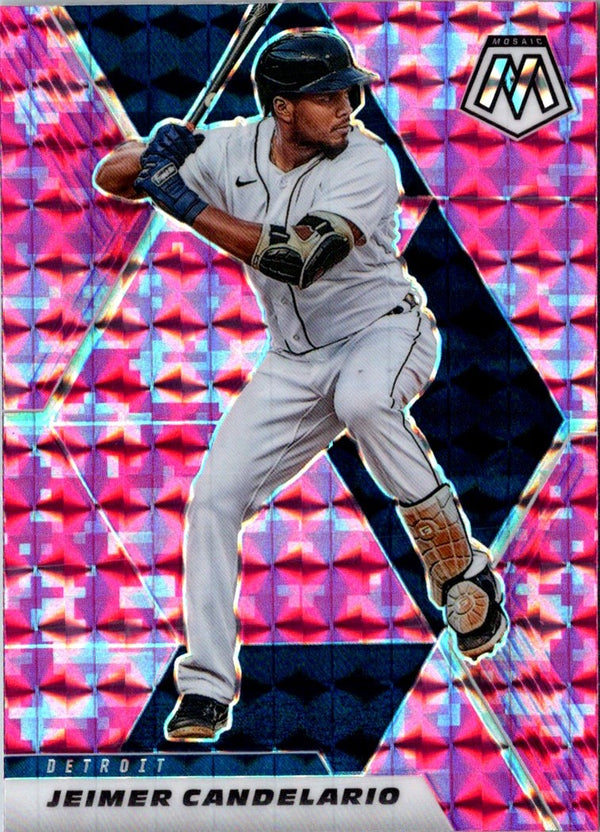 2021 Panini Mosaic Pink Camo Jeimer Candelario #157