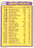 1979 Topps Mark Van Eeghen/Dave Casper/Charles Phillips/Ted Hendricks