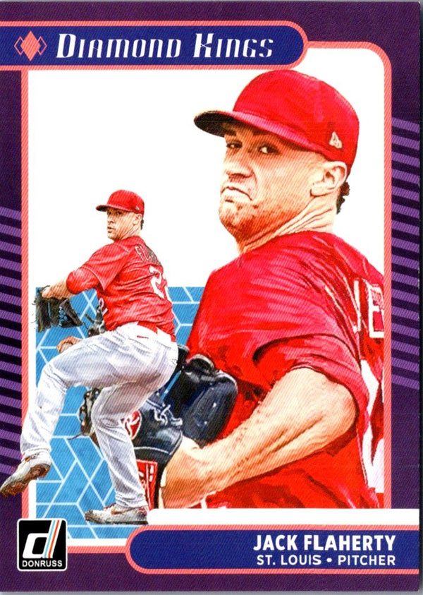 2021 Donruss Holo Purple Jack Flaherty #22