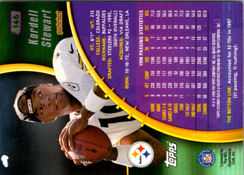 1999 Stadium Club Kordell Stewart