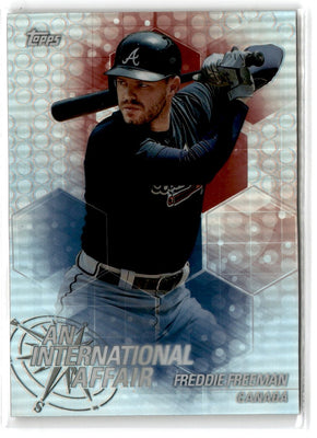 2018 Topps Chrome Update Edition An International Affair Freddie Freeman #IA-FF