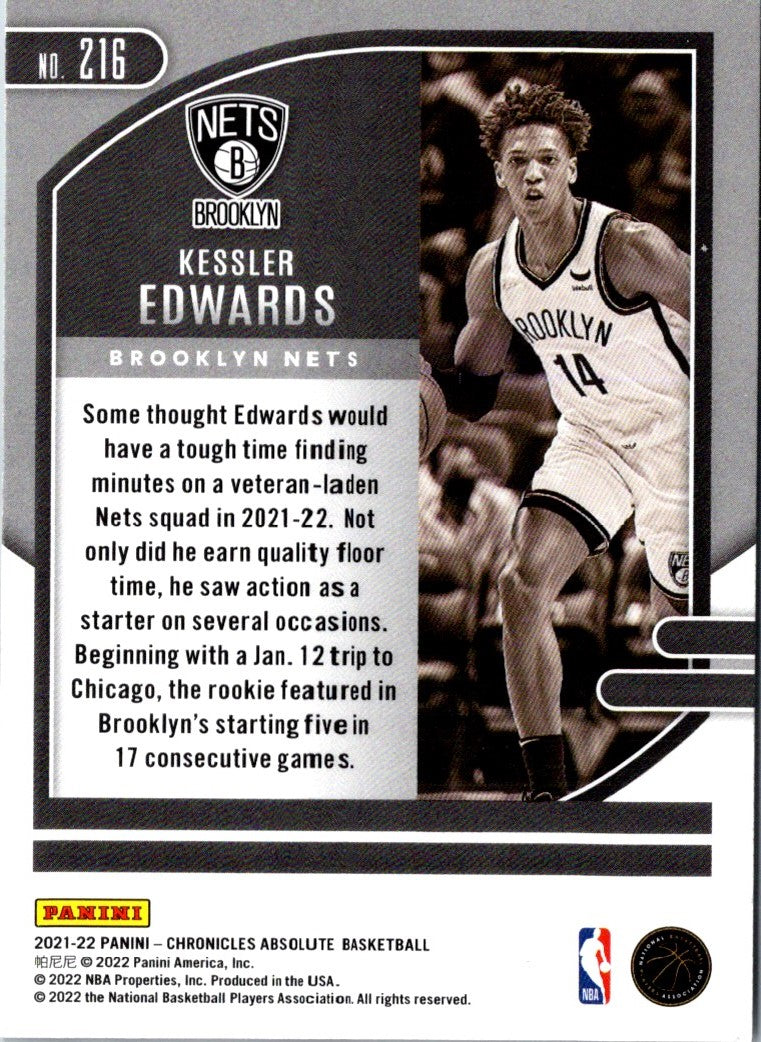 2021 Panini Chronicles Kessler Edwards