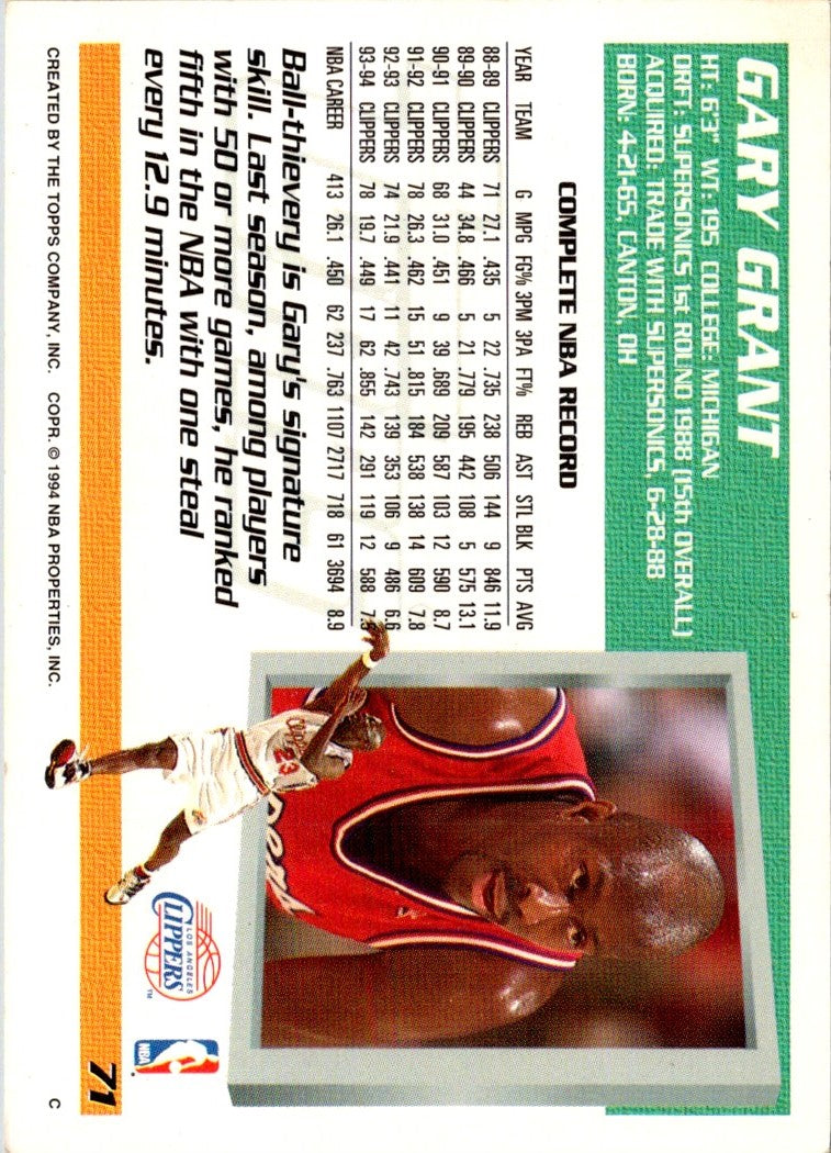 1994 Topps Gary Grant