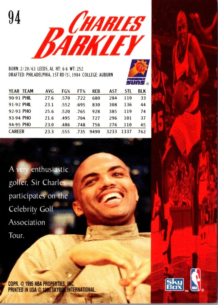 1995 SkyBox Premium Charles Barkley