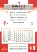 2007 Fleer Bonzi Wells