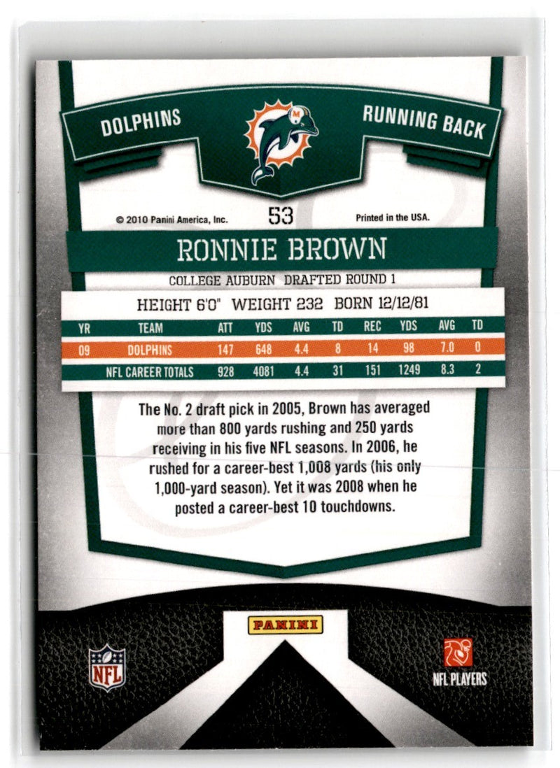 2010 Donruss Elite Ronnie Brown