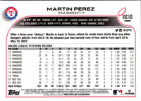 2021 Topps Chrome Martin Perez #62