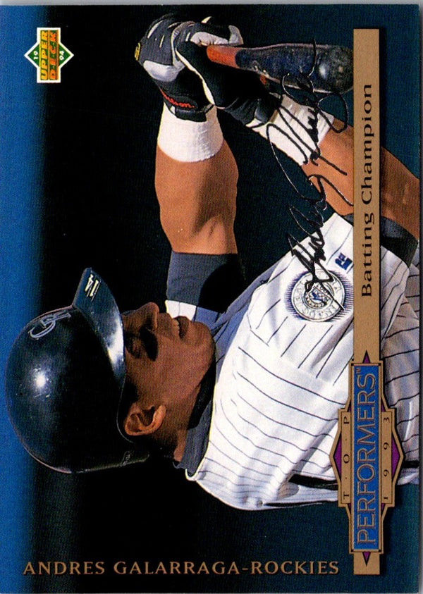 1994 Collector's Choice Silver Andres Galarraga #312