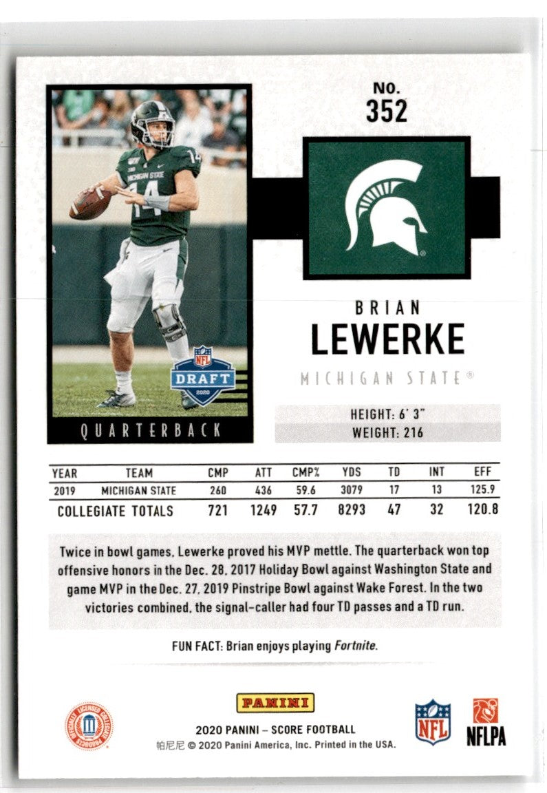 2020 Score Green Brian Lewerke