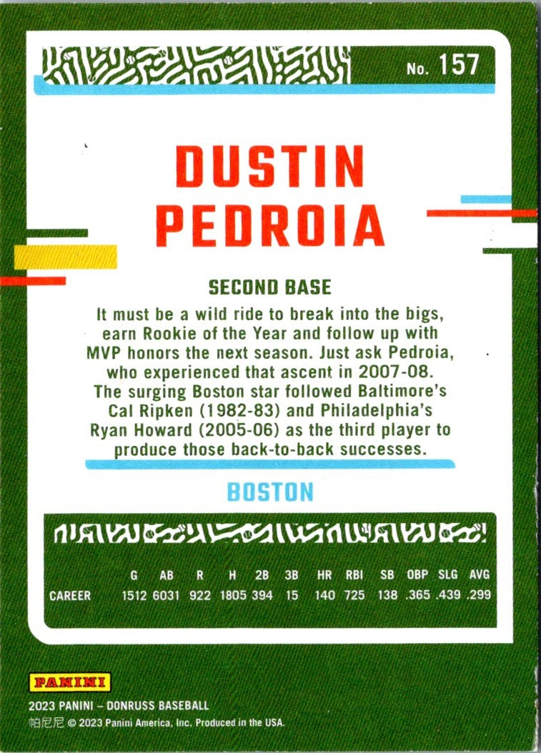 2023 Donruss Dustin Pedroia